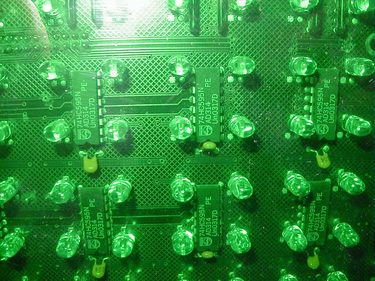 Detalle de un circuito impreso del archivo de Ibercomp